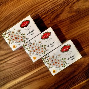 دمنوش کیسه‌ای بابونه گلستان بسته ۲۰ عددی با خواص آرام‌بخش و طعم ملایم