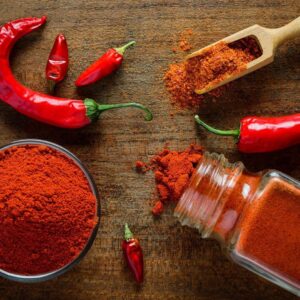 تصویر پودر فلفل قرمز ممتاز ۱۰۰ گرمی ژیوار – ادویه تند و خوش‌رنگ با کیفیت بالا