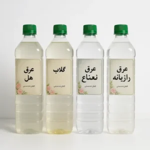 خرید گلاب ممتاز کاشان اصل ژیوار ۱ لیتری - گلاب دوآتیشه با عطر و طعم اصیل