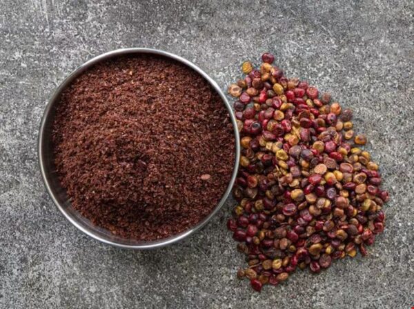 تصویر پودر سماق قهوه‌ای خالص ژیوار – سماق آسیاب‌شده طبیعی و بدون افزودنی