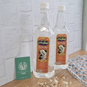 بطری عرق بهارنارنج طبیعی ژیوار و بسته‌بندی بهداشتی