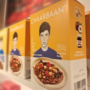 تصویر موسلی نوتلا و فندق چاربان
