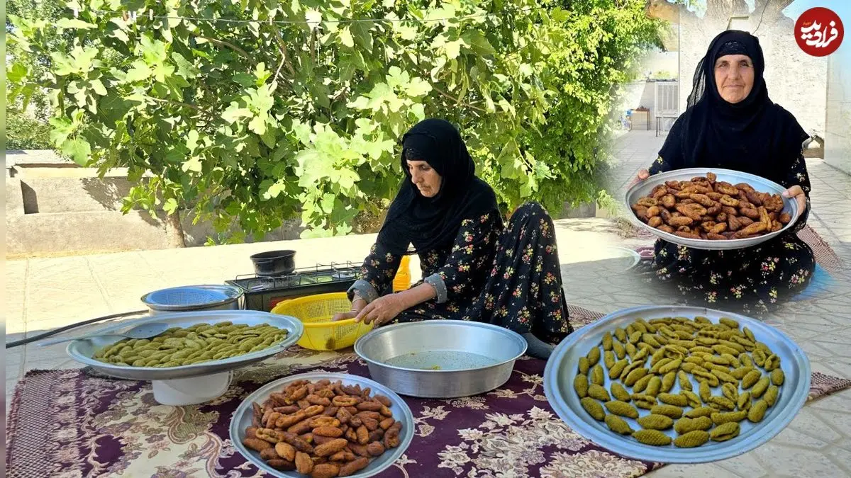 طرز تهیه شیرینی بژی سنتی کرمانشاهی با بافت ترد و طعم زعفرانی چیده شده در دیس