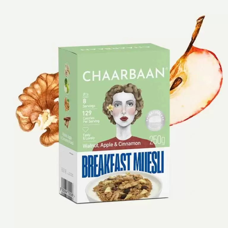 تصویر موسلی سیب و دارچین چاربان | صبحانه سالم و رژیمی با طعمی دلنشین | ژیوار 