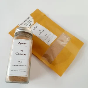 خرید پودر جوز هندی ممتاز ژیوار در بسته‌بندی کاملاً بهداشتی و استاندارد جهت حفظ عطر و کیفیت