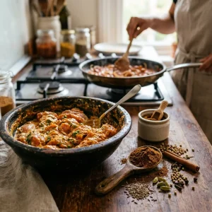 ادویه گرام ماسالا در چه غذاهایی استفاده میشود - استفاده از ادویه گرام ماسالا برای مرغ در پخت چیکن تیکا ماسالا
