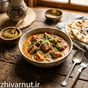 کاربرد پودر تخم گشنیز در طعمدهی و تهیه چیکن تیکا ماسالا هندی
