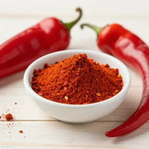 پاپریکا تهیه شده از آسیاب فلفل دلمهای و فلفل قرمز شیرین با رنگ و عطر طبیعی
